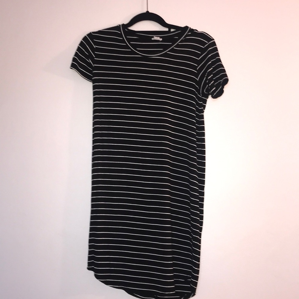 stripped tshirt dress